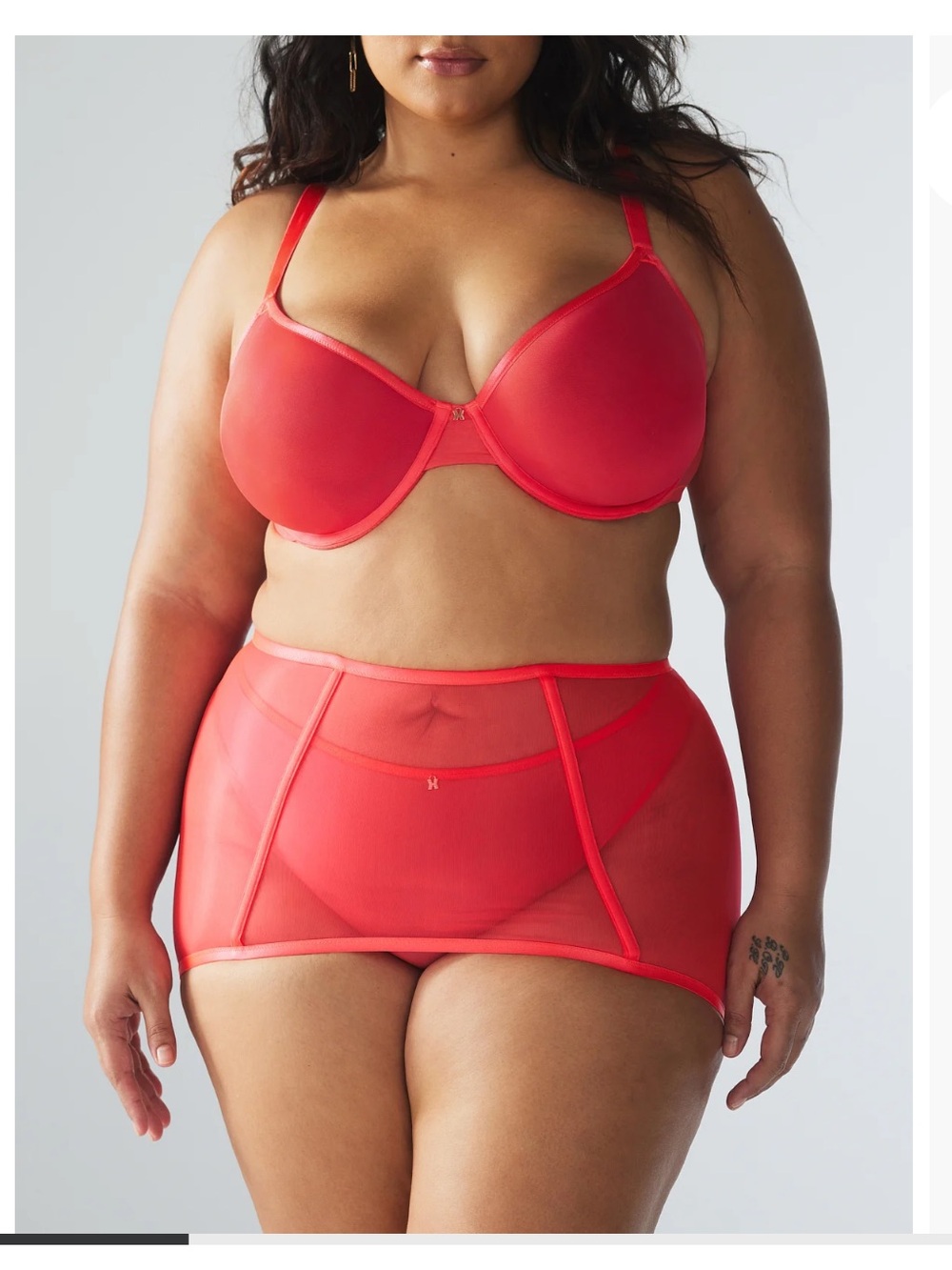 Savage X Fenty Sheer X Set (Bra + Panty + Skirt)